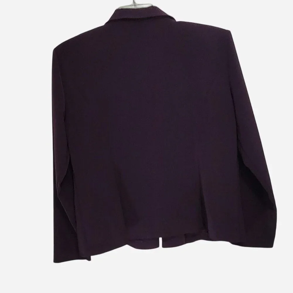 DJ & Co. Purple Polyester Zip Up Jacket | Size 16 - Picture 3 of 4